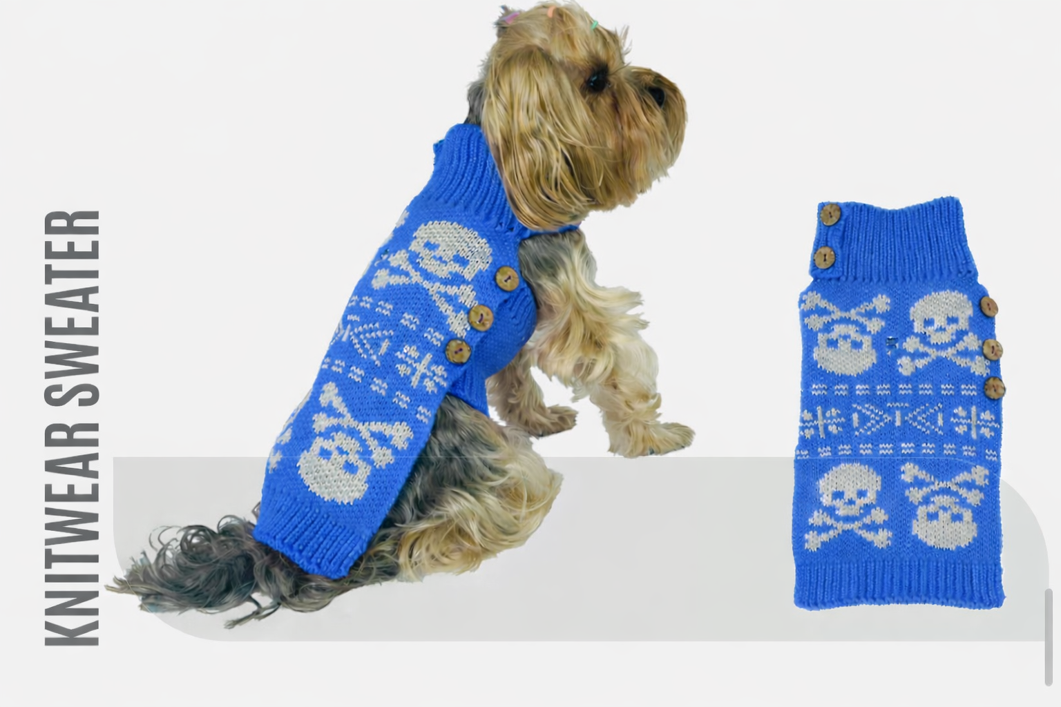 KEDİ & KÖPEK TRİKO KAZAK MAVİ